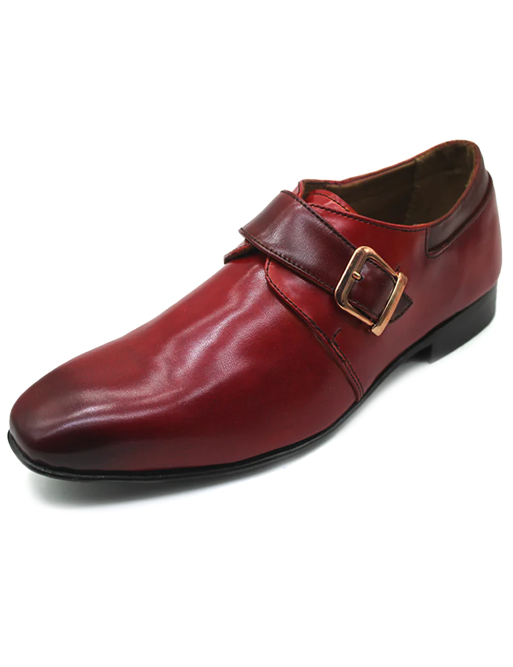 Single Monk Leather Shoes