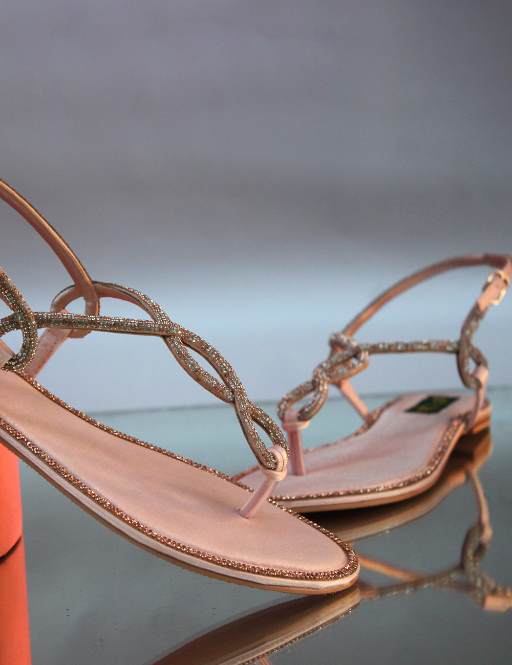 Peach Fancy Sandal for women