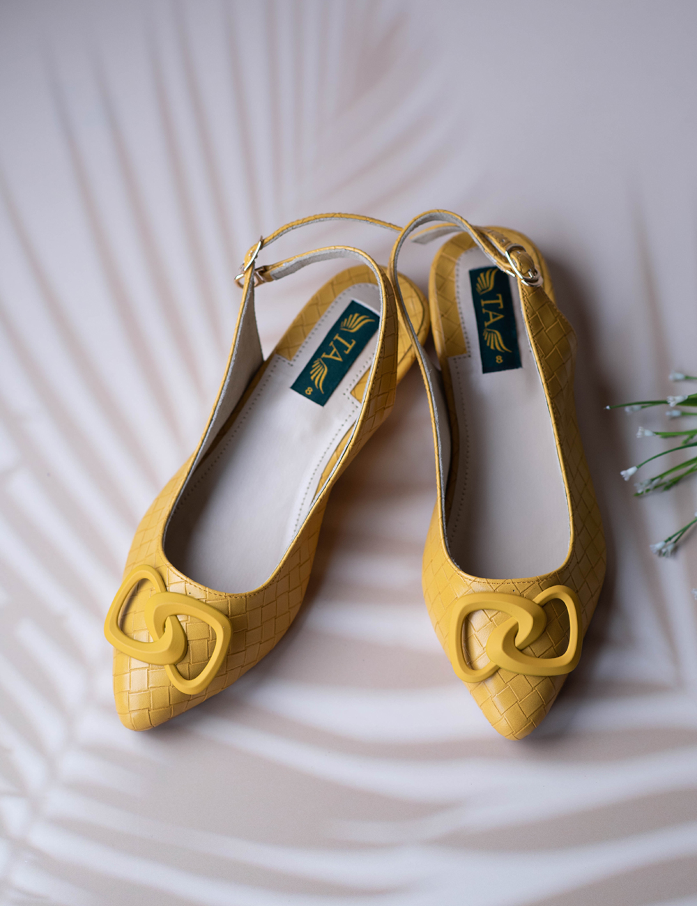 Ankle Strap Yellow Pumps