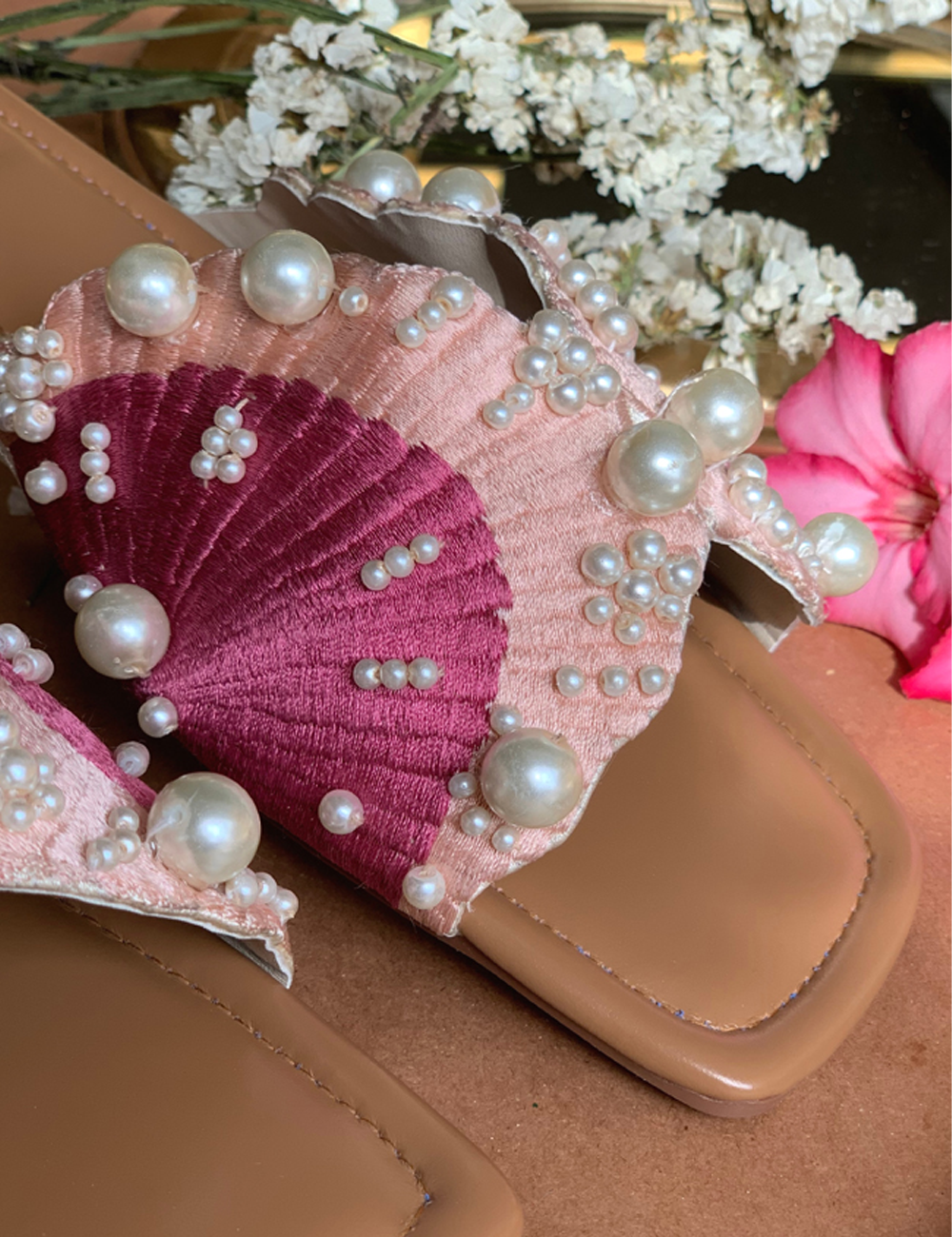 Pink Pearl Beauty Slippers