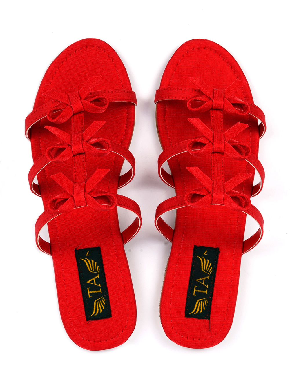 Red Semi Casual Slippers