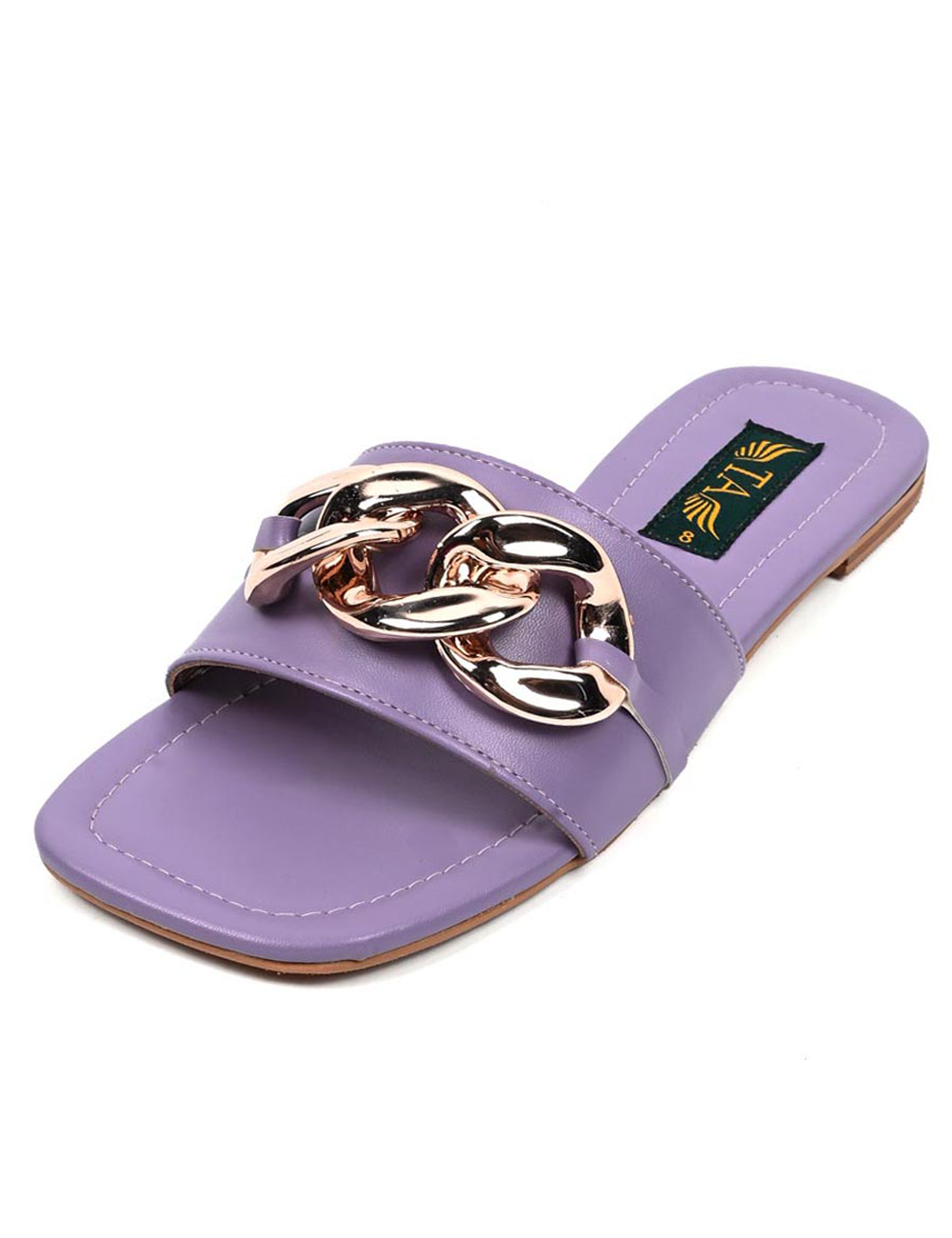 Purple Casual Flat Mint Slippers