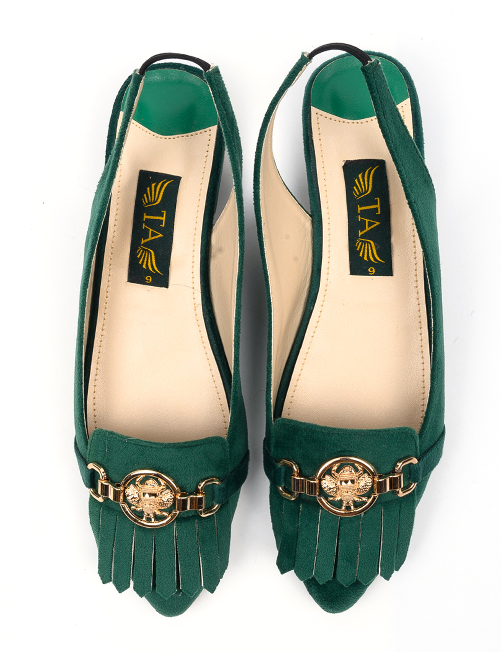 Frill Green Casual Sandals
