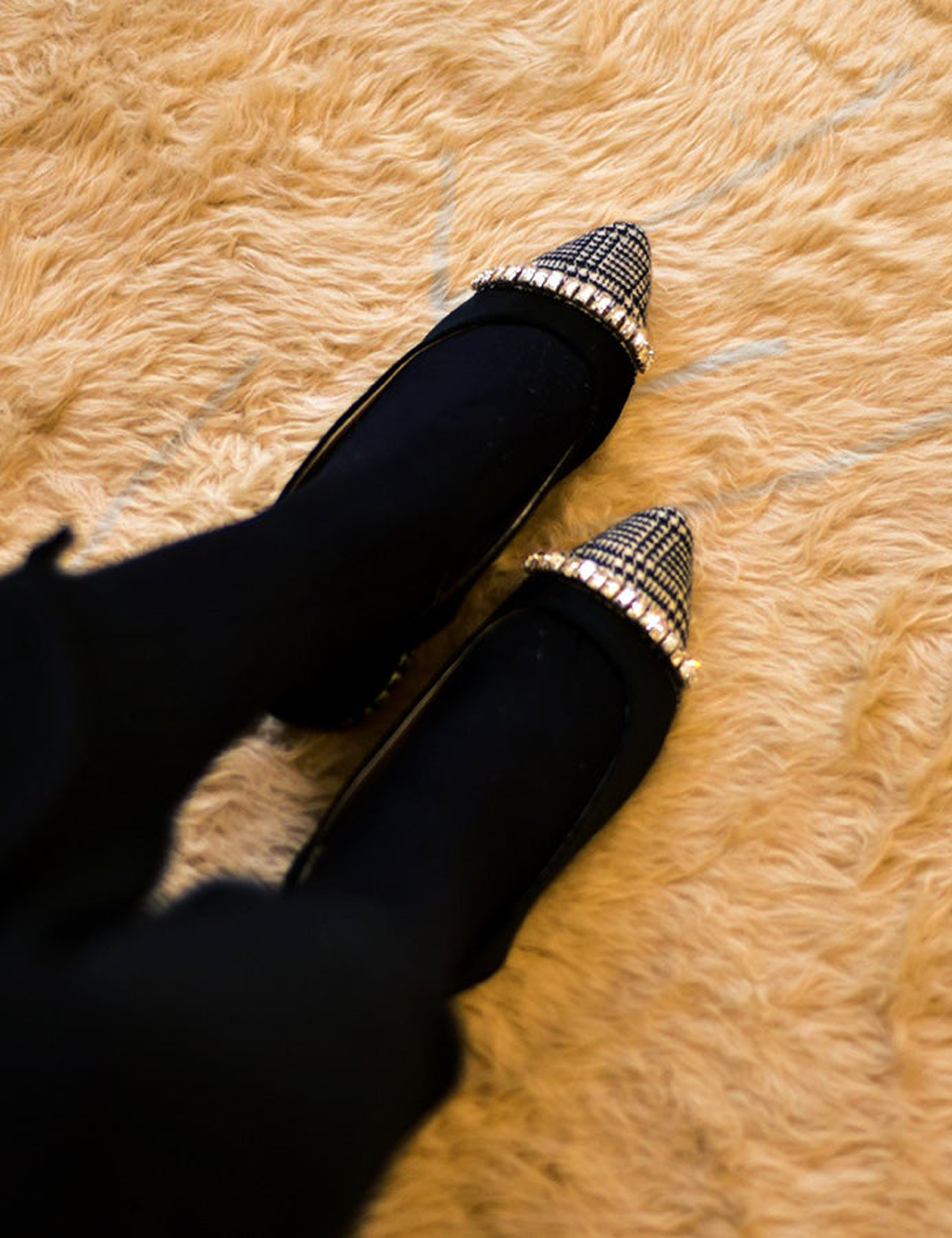 Black Bethki Velvet Sandals