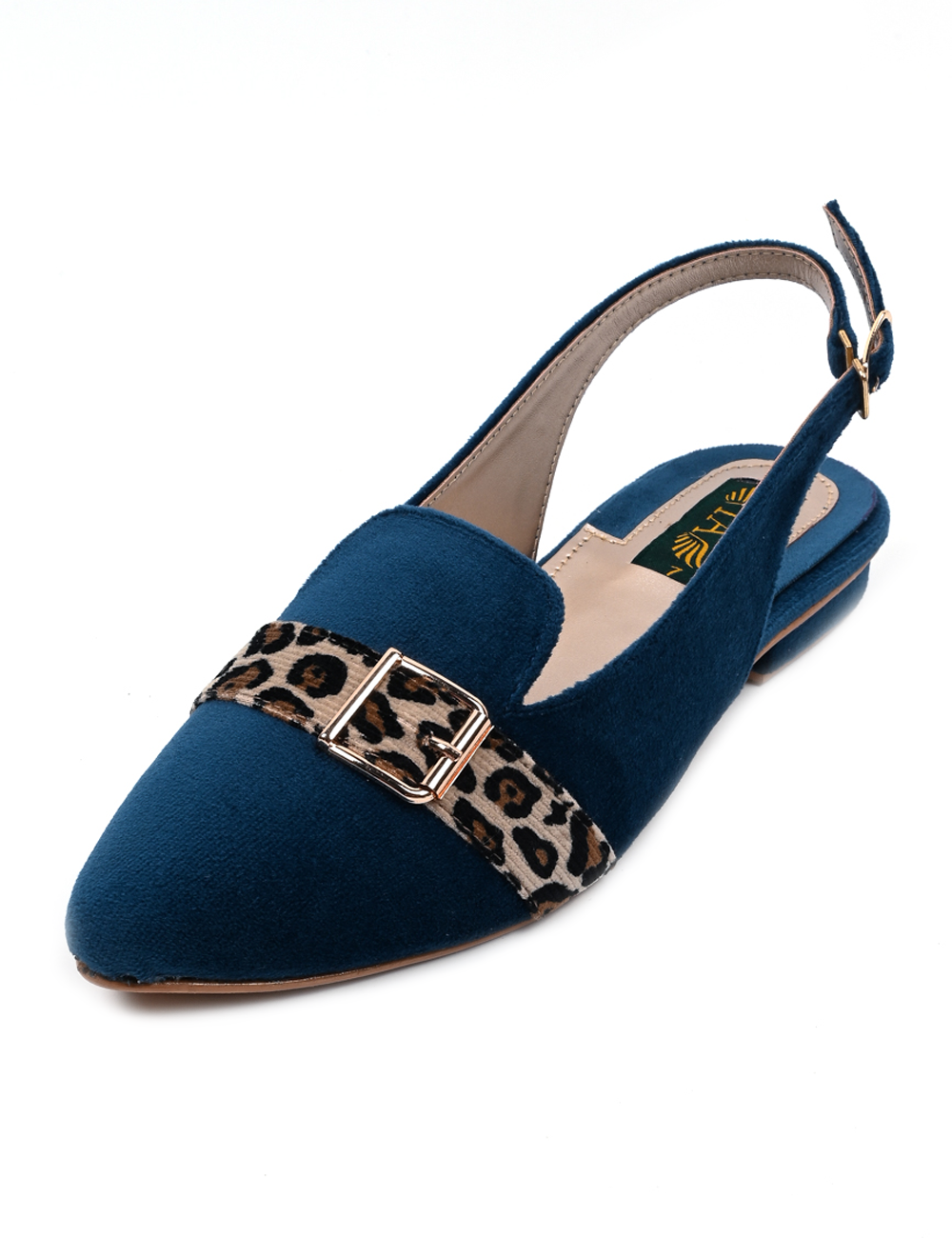 Blue Velvet Sandals