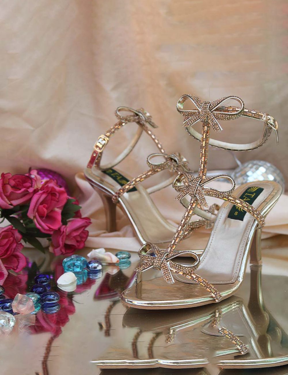 Golden Fancy Bridal Heel