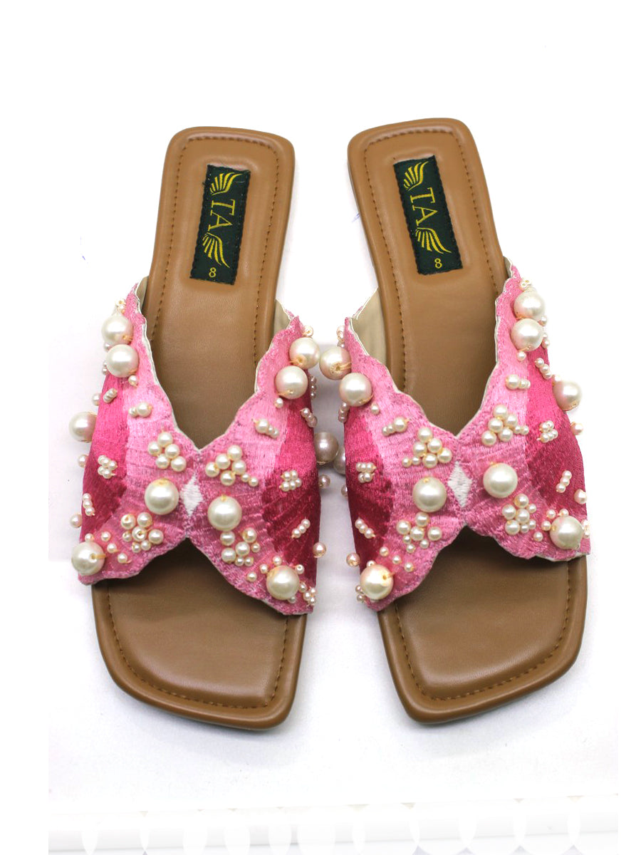 Pink Pearl Beauty Slippers