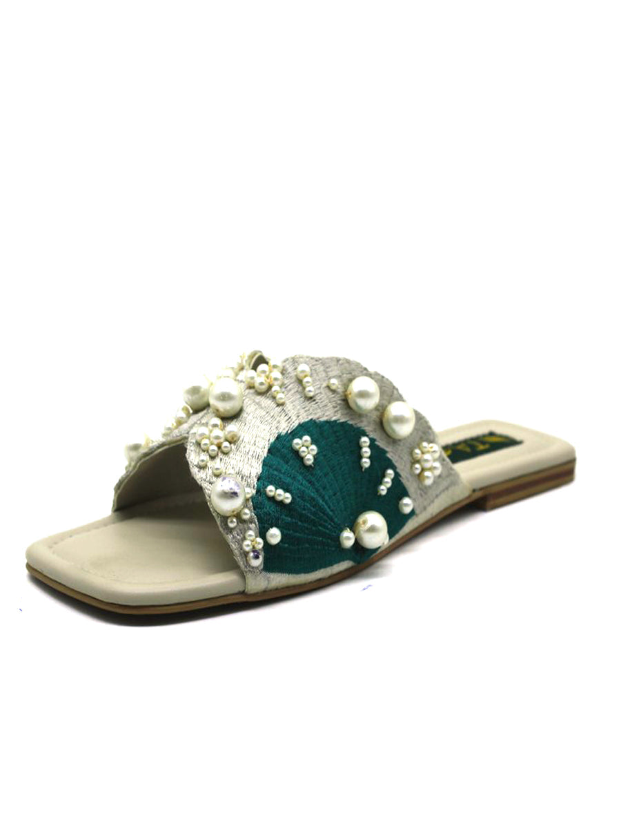 Fawn & See Green Formal Slipper