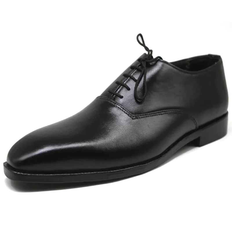 Black Leather Shoes With Laces