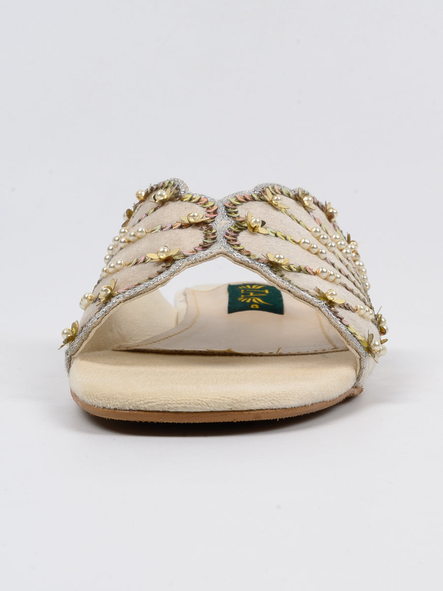 Fawn Fancy Bridal Wear Slippers For Women's (6800739762316)