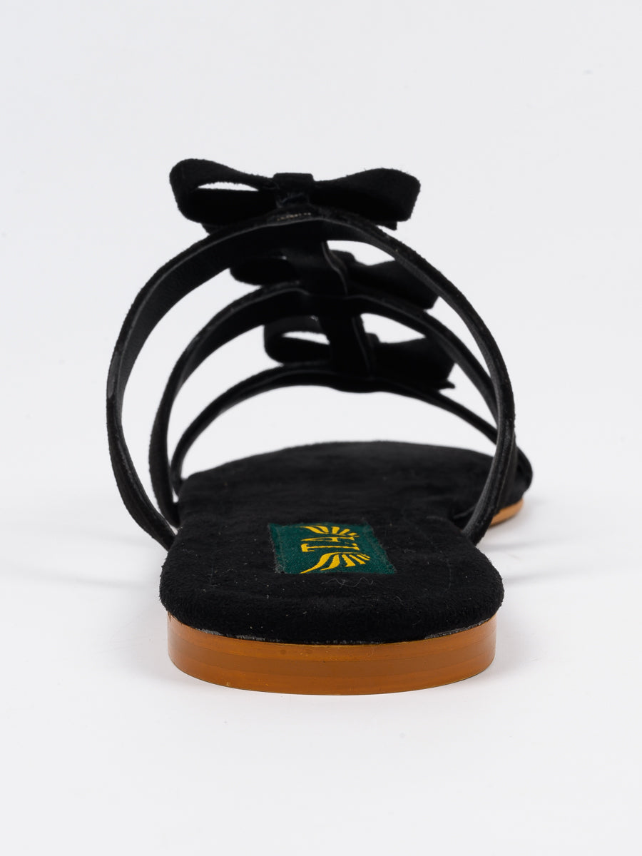 Black Semi Casual Slipper For Women's (6802295849100)