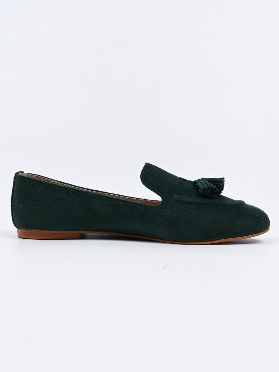 Men's Semi Casual Green Loafers (6797373243532)