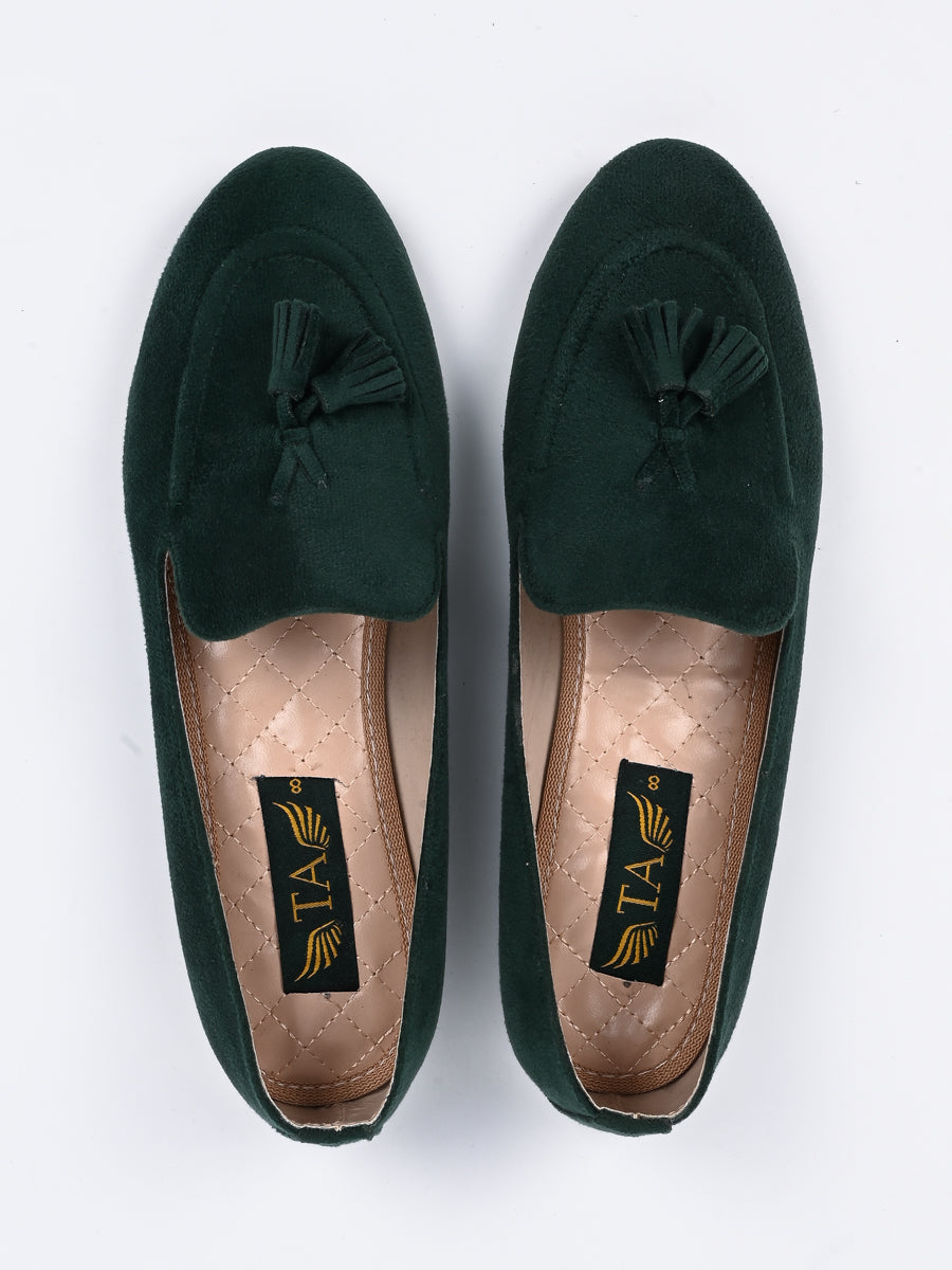 Men's Semi Casual Green Loafers (6797373243532)