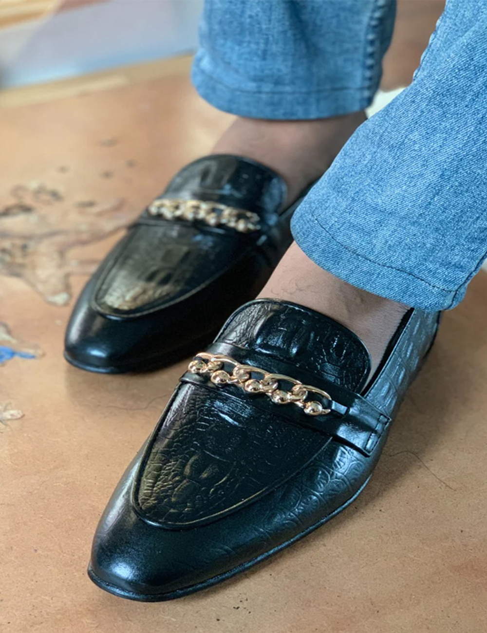 Formal Leather Moccasin Shoes