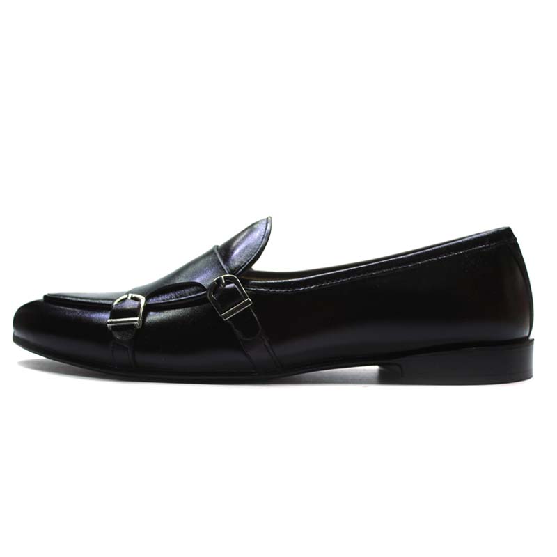 Double Monk Leather Shoes