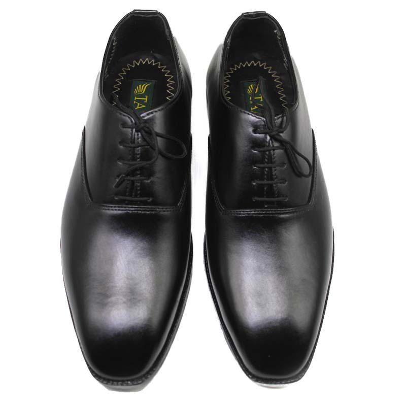 Black Leather Shoes With Laces