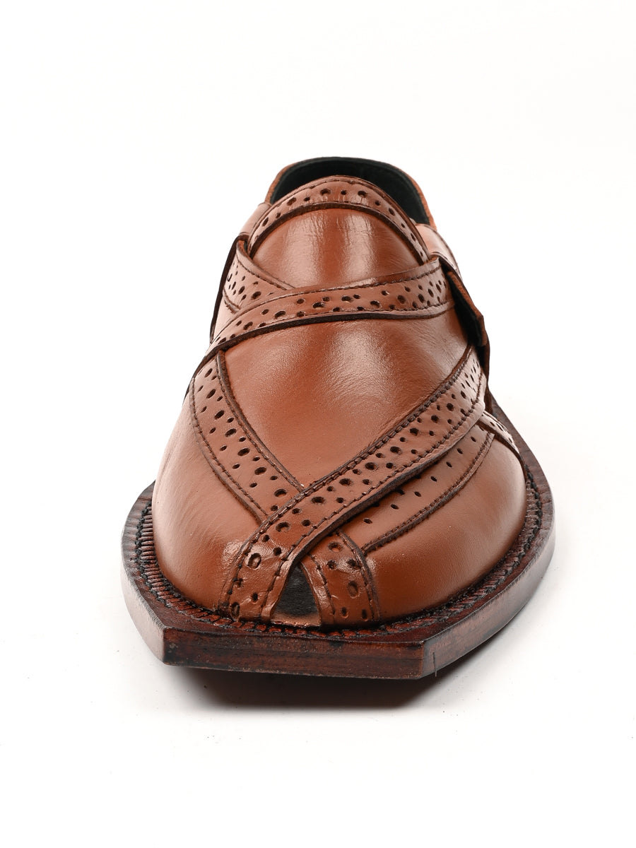 Brock Light Brown Leather Peshawari